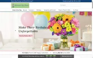 Flowers by Fiore website