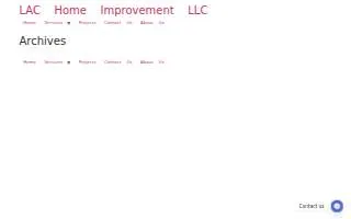 Lac Home Improvement LLC website