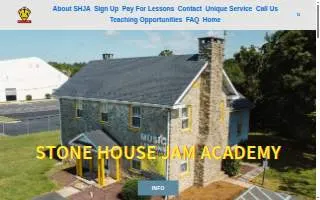 Stone House Jam Academy website