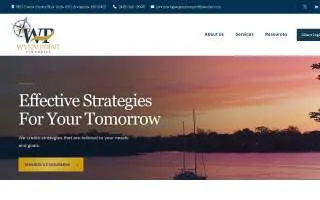 Wynn Point Financial of Edgewood website