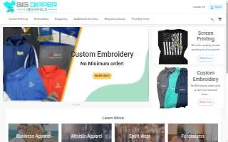 Big Dipper Graphics website