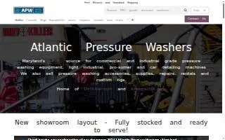 Atlantic Pressure Washers of Elkridge website