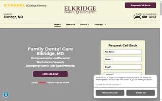 Elkridge Family Dentistry website