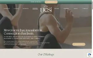 The Nest Movement Studio of Elkridge website
