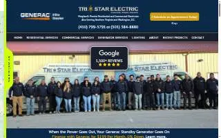 TriStar Electric of Columbia website