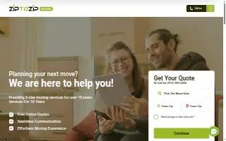 Zip To Zip Moving of Elkridge website