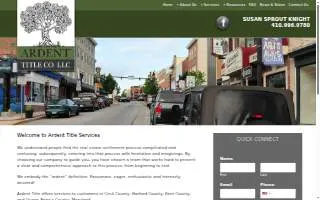 Ardent Title Co website