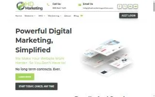 HD Marketing website