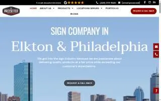 Pacesetter Signs and Graphics website