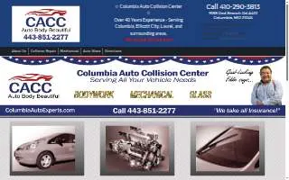 Columbia Auto Collision Center website