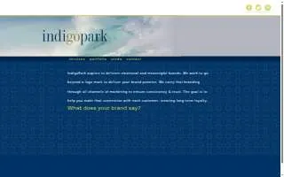 Indigoparkdesign website