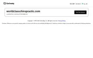World Class Chiropractic of Ellicott City website