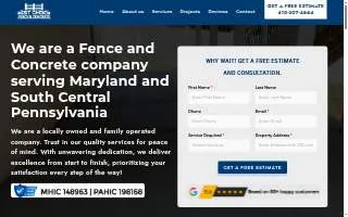 Best Choice Fence & Concrete of Essex website