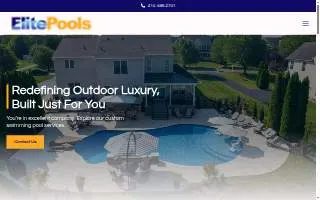 Elite Pools of Essex website