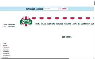 Rita's Italian Ice & Frozen Custard website