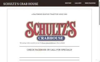 Schultz's Crab House website