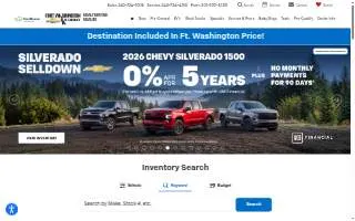 Fort Washington Chevrolet website