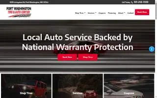 Fort Washington Tire Pros & Auto Center website