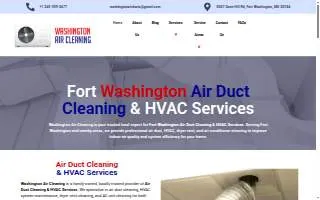 Washington Air Cleaning of Fort Washington website