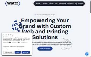 Wattz Web Design & Marketing of Fort Washington website