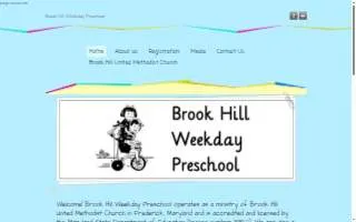Brook Hill Weekday Preschool website