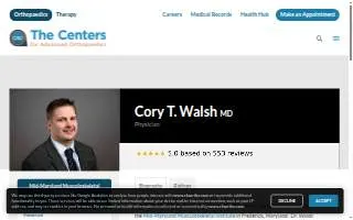 Cory Walsh, MD website