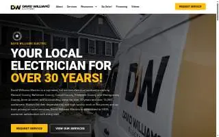 David Williams Electric of Frederick website