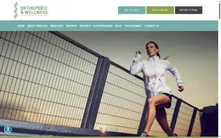 Orthopedic & Wellness of Frederick website