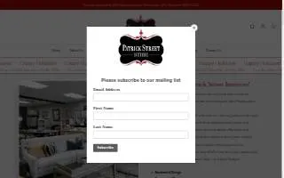 Patrick Street Interiors website