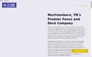 Quality Fence & Deck, Inc. of Frederick website