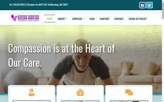 Blessing Home Healthcare Services website