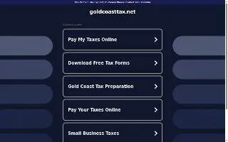 Gold Coast Tax Services website