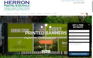 Herron Printing & Graphics of Gaithersburg website