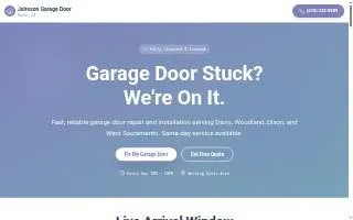 Johnson Garage Door Repair of Gaithersburg website
