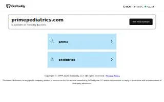 Pediatric and Adolescent Care website
