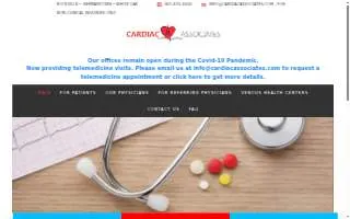 Cardiac Associates, P.C. of Germantown website
