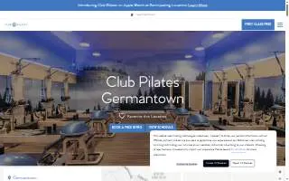 Club Pilates of Germantown website