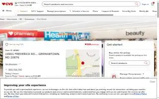 CVS Pharmacy website
