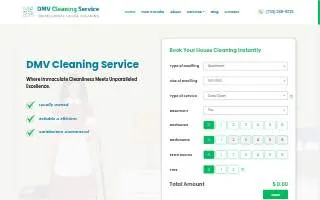 D M V cleaning service of Germantown website