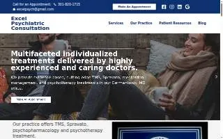Excel Psychiatric Consultation website
