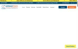 Germantown Primary HealthCare website