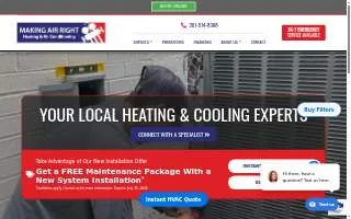 Making Air Right of Germantown website