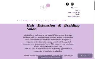 Style Plus Salon website