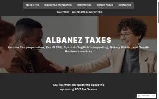 Albanez Taxes website