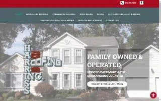 Harriss Roofing Inc website
