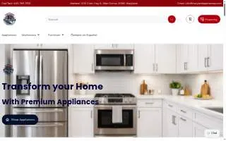 Maryland Appliances & Mattresses of Glen Burnie website
