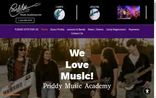 Priddy Music Academy of Glen Burnie website