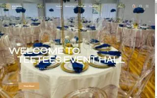 Teetees Event Hall website