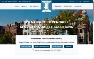 AWO Title LLC website