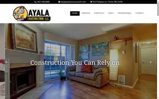 Ayala Constructionllc website